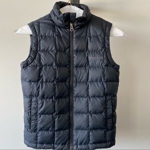 Marmot puffer vest black small